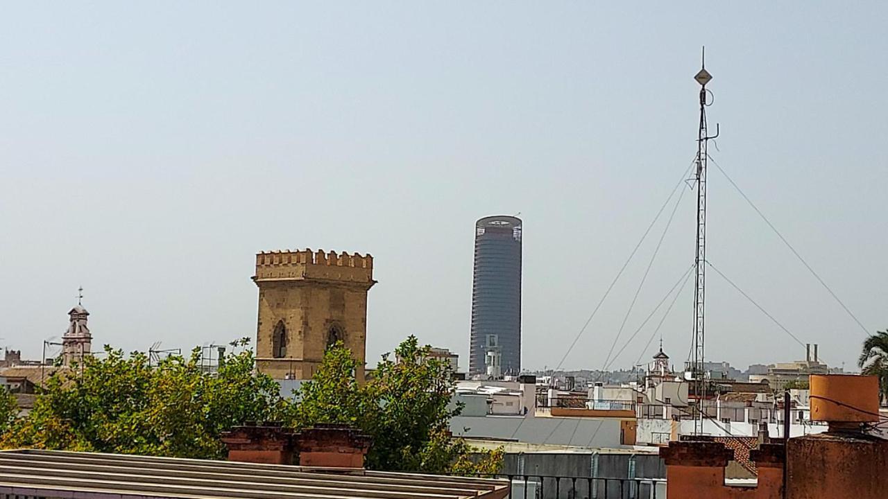 Atico En Calatrava - Vistas Y Gran Terraza Privada Leilighet Sevilla Eksteriør bilde